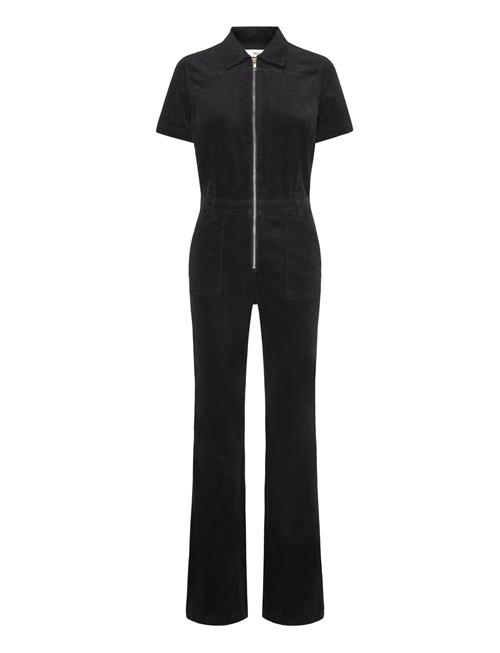 Corduroy Jumpsuit With Zip Mango Black