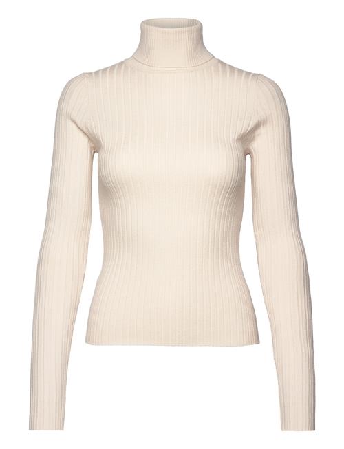 Mango Turtleneck Ribbed Sweater Mango Beige