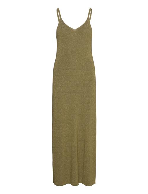 Mango Long Lurex Dress Mango Green