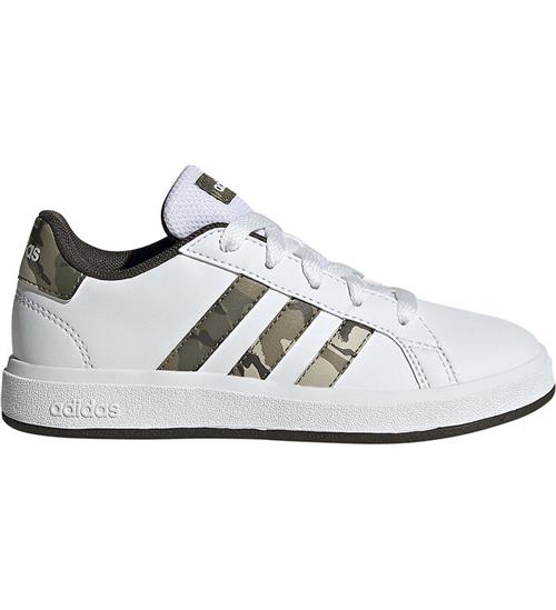 Se adidas Performance Sko - Grand Court 2.0 K - Hvid/Camo ved KidsWorld