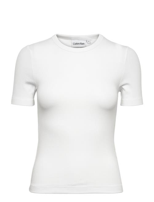 Calvin Klein Modal Rib Crew Neck Tee Calvin Klein White