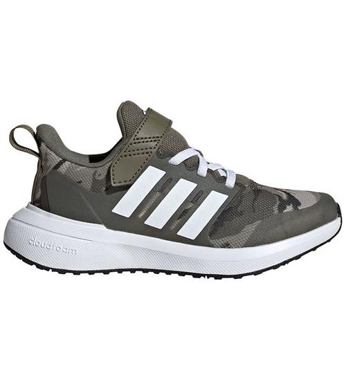 Se adidas Performance Sko - FortaRun 2.0 EL K - ArmygrÃ¸n/Hvid ved KidsWorld