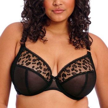 Se Elomi Bh Namrah Underwire Bandless Plunge Bra Sort F 85 Dame ved Timarco