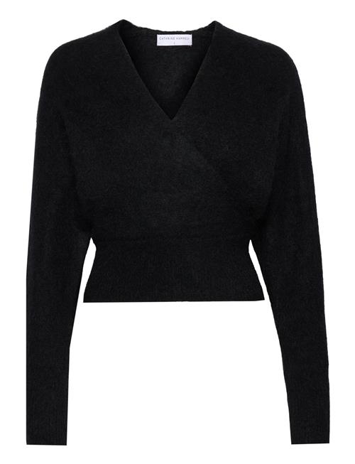 Se Cathrine Hammel Mohair Cross-Over Sweater Cathrine Hammel Black ved Booztlet