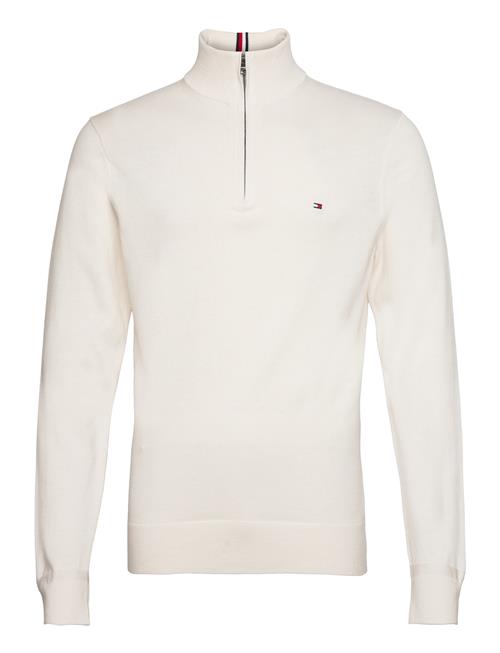 Tommy Hilfiger Pima Org Ctn Cashmere Zip Mock Tommy Hilfiger White