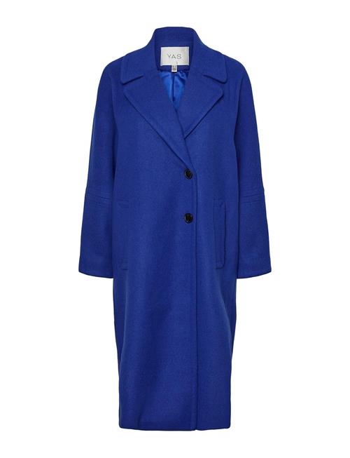 YAS Yasmanga Wool Mix Coat YAS Blue