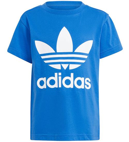 Se adidas Originals adidas Originals T-shirt - Trefoil Tee - BlÃ¥/Hvid ved KidsWorld