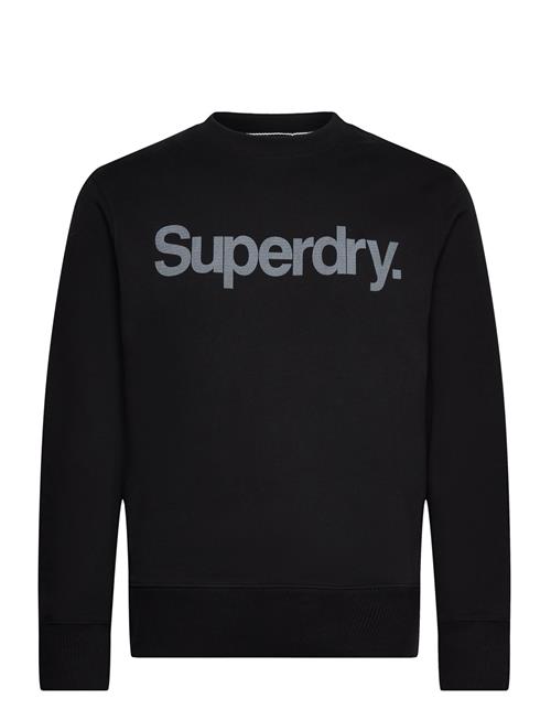 Core Logo City Loose Crew Superdry Black