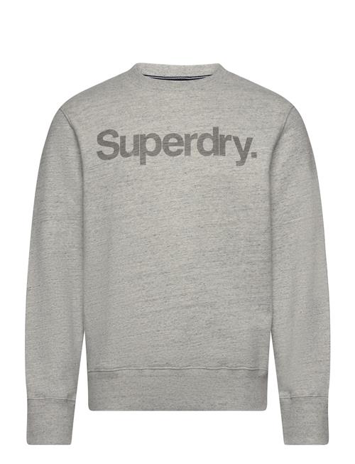 Core Logo City Loose Crew Superdry Grey