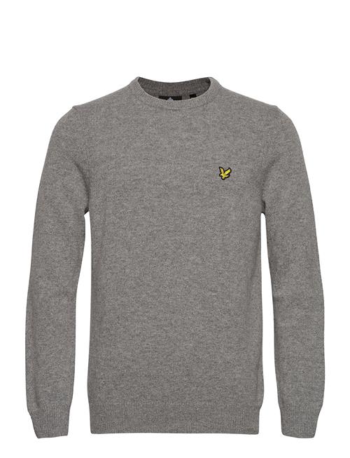 Se Lyle & Scott Crew Neck Lambswool Blend Jumper Lyle & Scott Grey ved Booztlet