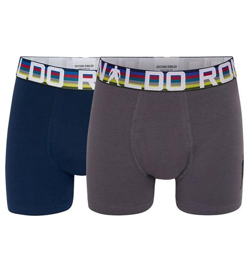 JBS Ronaldo Boxershorts - 2-pak - MÃ¸rkegrÃ¥/Navy