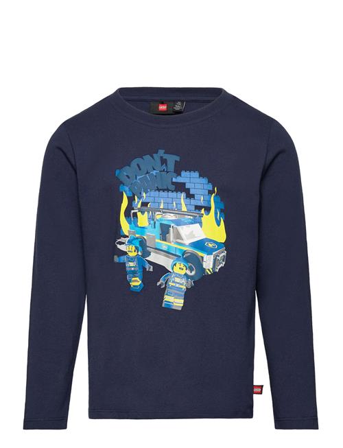 Se LEGO kidswear Lwtano 123 - T-Shirt L/S LEGO Kidswear Navy ved Booztlet