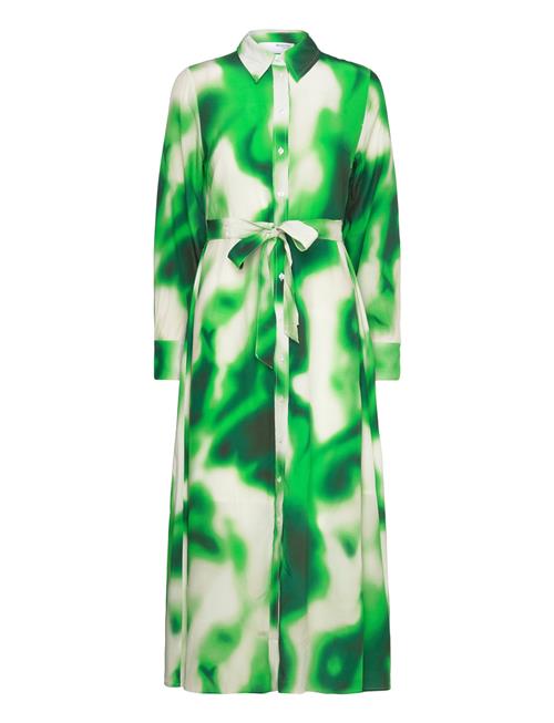 Selected Femme Slfclaudine Ls Ankle Shirt Dress B Selected Femme Green