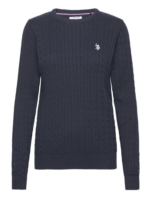 Se U.S. Polo Assn. Uspa O Neck Knit Beth Women U.S. Polo Assn. Navy ved Booztlet