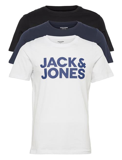 Se Jack & Jones Jjecorp Logo Tee Ss O-Neck 3Pk Mp Noos Jack & J S White ved Booztlet