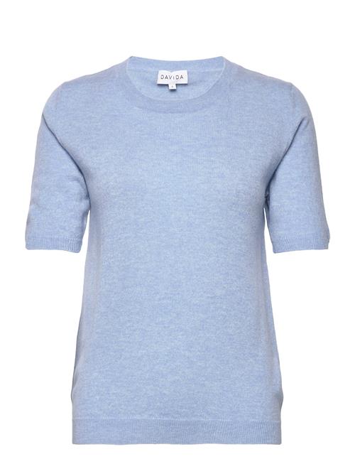 Se Davida Cashmere T-Shirt Over D Davida Cashmere Blue ved Booztlet