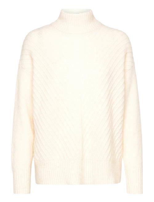 Selected Femme Slfsif Sisse Ls Knit Highneck B Selected Femme White