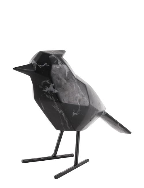 present time Statue Bird Marble Print Present Time Black