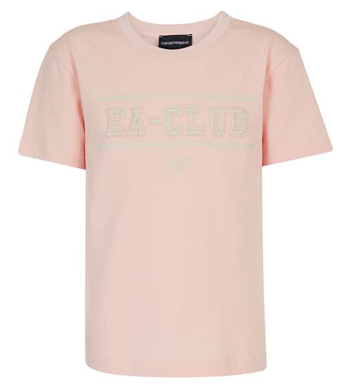 Se Emporio Armani Emporio Armani T-shirt - Rosa m. Hvid ved KidsWorld