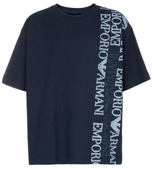 Emporio Armani Emporio Armani T-shirt - Black Iris m. Print