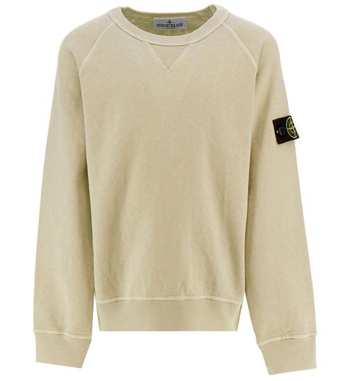 Se Stone Island Stone Island Sweatshirt - Natural Beige ved KidsWorld