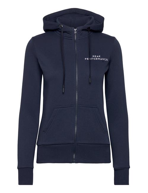 Peak Performance Fi W Zip Hood Peak Performance Navy