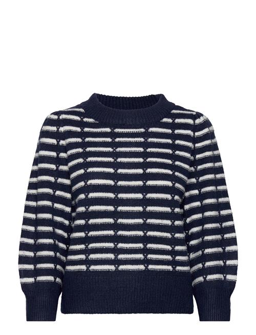 Vmleonor 3/4 O-Neck Pullover Ga Boo Vero Moda Navy