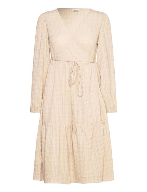 Vero Moda Vmilisa Ls Calf V-Neck Dress Vma Vero Moda Cream