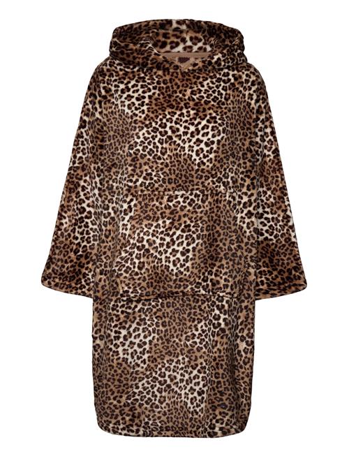 Hunkemöller Poncho Flannel Fleece Leopard Hunkemöller Brown