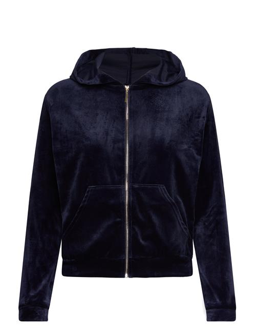 Se Hunkemöller Jacket Hoody Ls Velours Hunkemöller Navy ved Booztlet