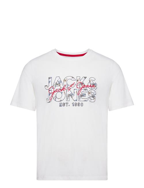 Se Jack & Jones Jjchill Shape Tee Ss Crew Neck Jack & J S White ved Booztlet