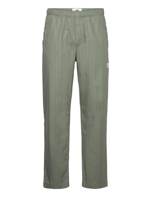 Se Double A by Wood Wood Lee Herringb Trousers Double A By Wood Wood Khaki ved Booztlet