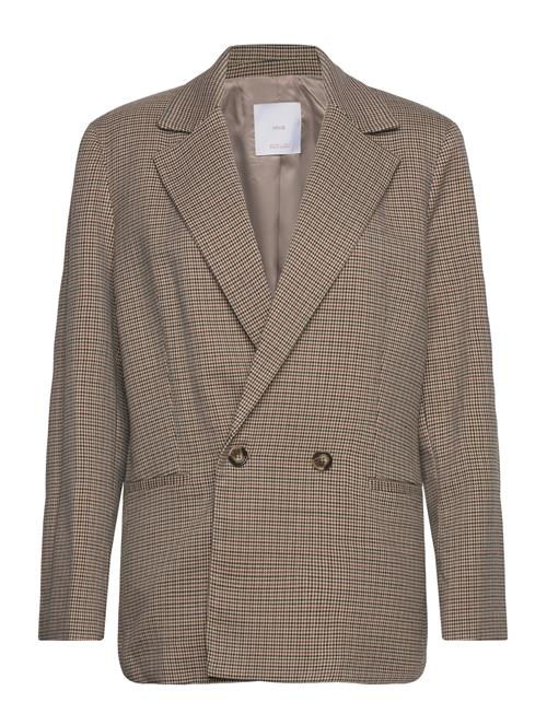 Mango Double-Breasted Blazer Mango Brown