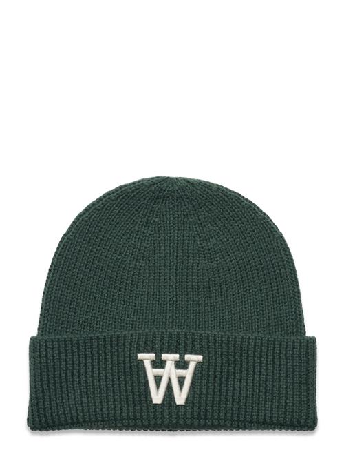 Double A by Wood Wood Vin Logo Beanie Double A By Wood Wood Green