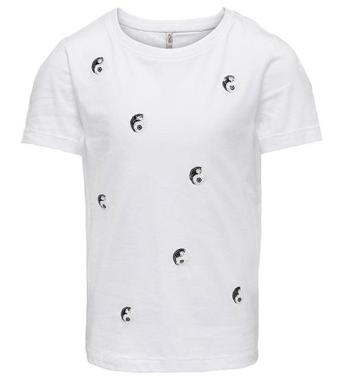 Se Kids Only Kids Only T-shirt - KogKita Yin Yang - Bright White ved KidsWorld