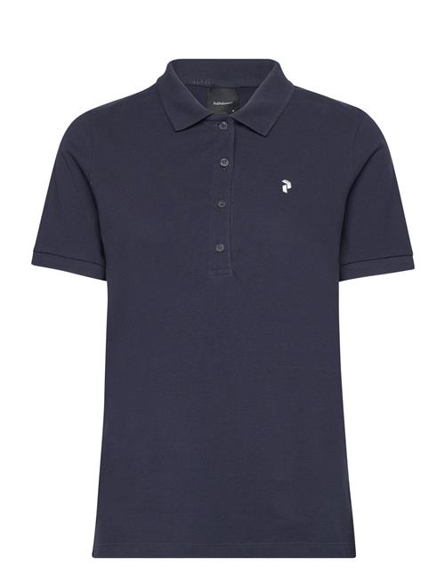 Se Peak Performance W Classic Cotton Polo Peak Performance Navy ved Booztlet