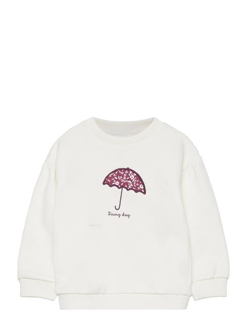 Mango Printed Picture Sweatshirt Mango Cream