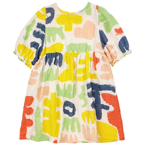 Se Bobo Choses Carnival Mønstret Kjole Naturhvid |  | 6-7 years ved Babyshop