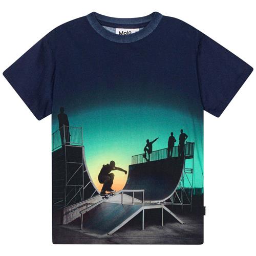 Molo GOTS Rame T-shirt Halfpipe Universe | Marine blå | 98 cm