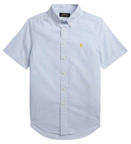 Polo Ralph Lauren Skjorte k/Ã¦ - Classics II - BlÃ¥/Hvidstribet