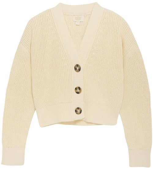 Se Creamie Creamie Cardigan - Cotton - Buttercreme ved KidsWorld