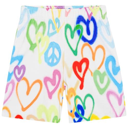 Molo GOTS Adian Shorts Variety Hearts | Hvid | 98 cm