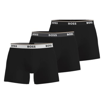 BOSS 3P Power Boxer Brief Sort bomuld Medium Herre