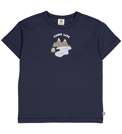 Se MÃ¼sli MÃ¼sli T-shirt - Cozy Me Camp Life - Night blue ved KidsWorld