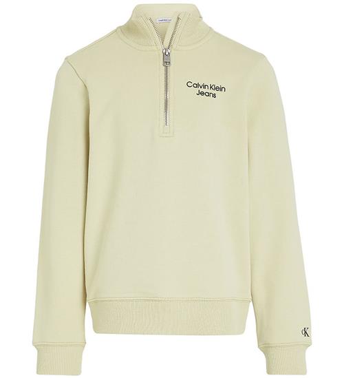 Calvin Klein Calvin Klein Sweatshirt - Terry Half-Zip - Green Haze