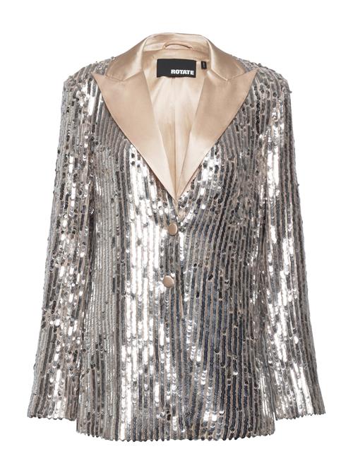 Se ROTATE Birger Christensen Sequin Blazer ROTATE Birger Christensen Silver ved Booztlet