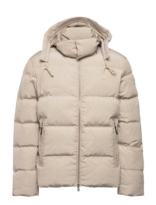 Wood Wood Ventus Tech Stripe Down Jacket Wood Wood Beige