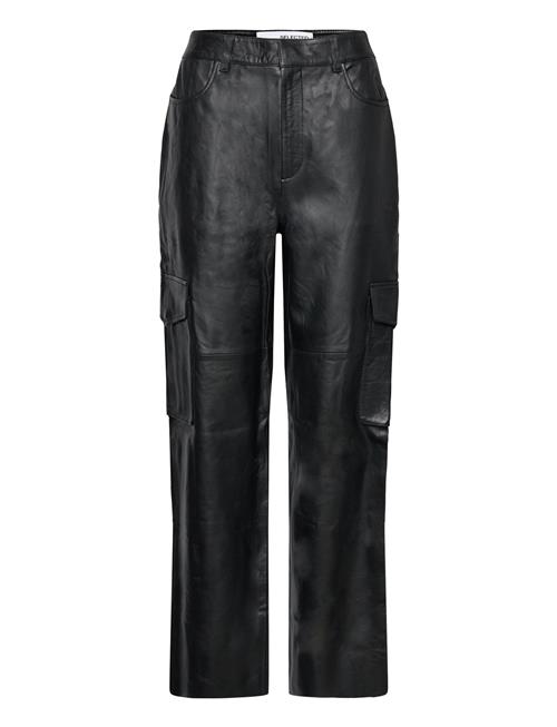 Selected Femme Slfkaisa Hw Leather Pant Selected Femme Black