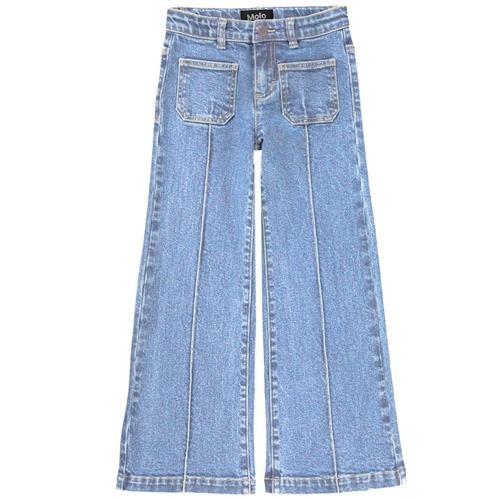 Se Molo Adina Jeans Light Blue Denim | Blå | 164 cm ved Babyshop