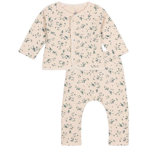 Se Petit Bateau Mønstret Sæt Med Cardigan Og Bukser Cremefarvet |  | 3 months ved Babyshop